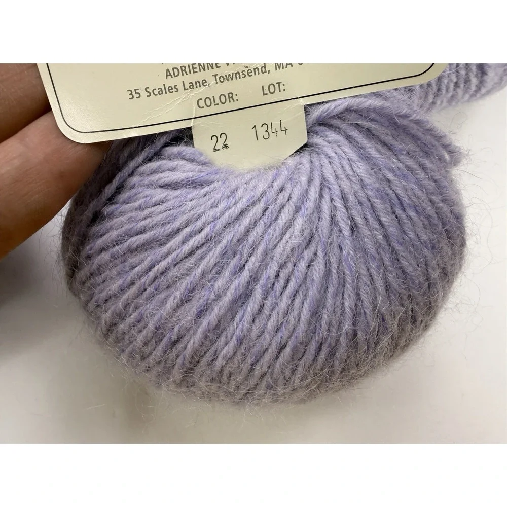 Adrienne Vittadini Natasha Yarn 13 Skeins Purple Wool Alpaca Mohair Nylon